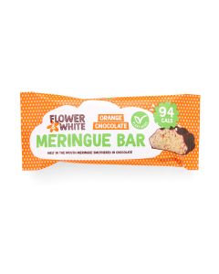 Flower & White  - Vegan Orange Chocolate Meringue Bar - 12 x 20g