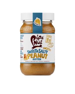 Pip & Nut - Sweet & Salty Smooth Peanut Butter - 6 x 300g