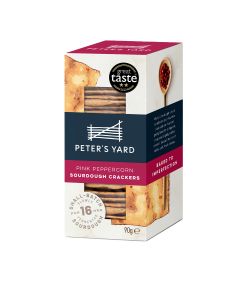 Peter's Yard - Pink Peppercorn Sourdough Crackers - 8 x 90g