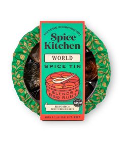 Spice Kitchen - World Spice Tin & Silk Wrap - 4 x 850g