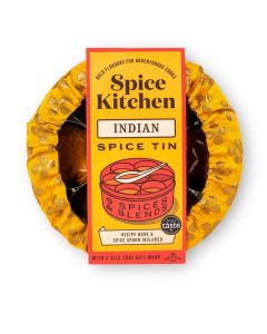 Spice Kitchen - Indian Spice Tin & Silk Wrap - 4 x 850g