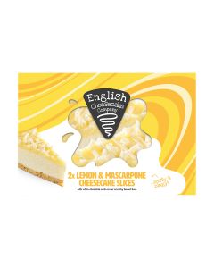 English Cheesecake Company   -  Lemon & Mascarpone Cheesecake  - 4 x 214g (Min 8 DSL)