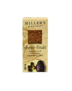 Miller's - Three Fruit Crackers - 6 x 125g