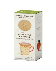 Elegant & English - Baked Apple & Custard All-Butter Biscuits - 6 x 140g