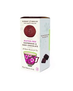 Elegant & English - Gluten Free Raspberries & Dark Chocolate - 6 x 140g