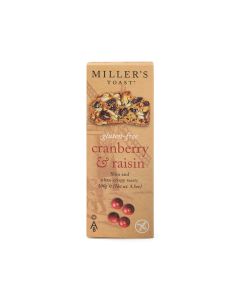 Miller's - Gluten Free Cranberry & Raisin Toast - 6 x 100g