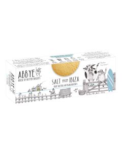 ABBYE BISCUITS - All Butter Artisan Biscuits with Sea Salt from Ibiza - 12 x 140g