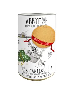 ABBYE BISCUITS - All Butter Artisan Biscuits in Christmas Tube - 9 x 140g
