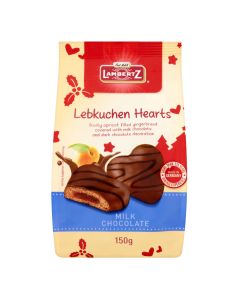 Lambertz - Lebkuchen Milk Chocolate Hearts - 36 x 150g