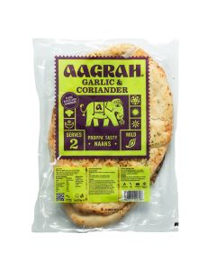 Aagrah - Garlic & Coriander Naan - 8 x 400g