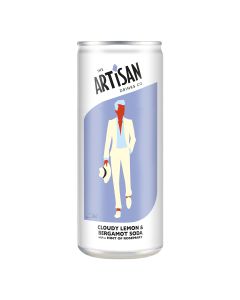 Artisan Drinks - Cloudy Lemon & Bergamot Soda - 12 x 250ml