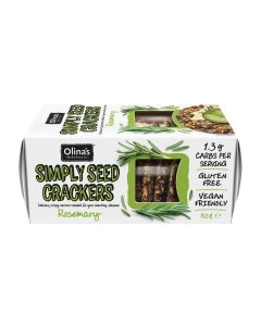 Olina's Bakehouse - Gluten Free Rosemary Simply Seed Crackers - 12 x 80g