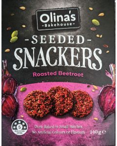 Olina's Bakehouse - Roasted Beetroot Seeded Snackers - 6 x 140g