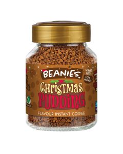 Beanies Coffee - Christmas Pudding Flavour Coffee - 6 x 50g