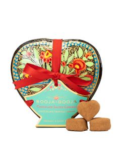 Booja-Booja - Organic Chocolate Salted Caramel Chocolate Truffle Hearts in Keepsake Box - 3 x 115g