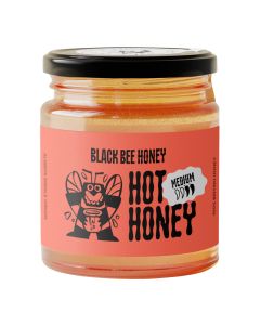 Black Bee Honey - British Medium Hot Honey - 6 x 227g