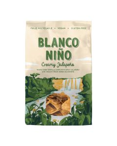 Blanco Nino - Creamy Jalapeño Traditional Tortilla Chips - 8 x 170g