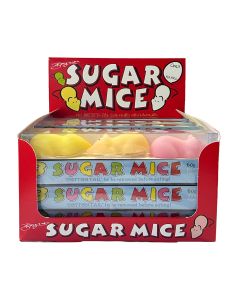 Boynes - 3 Piece Pink & White Sugar Mice in SRP - 20 x 60g