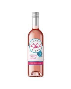 Three Mills - Non Alcoholic Fruity Rosé 0% ABV - 6 x 750ml