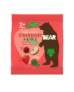 BEAR - Paws Strawberry & Apple Fruit Shapes  - 18 x 20g