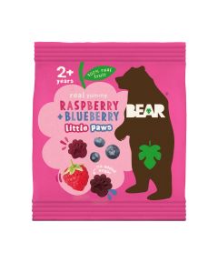BEAR - Paws Raspberry & Blueberry Fruit Shapes  - 18 x 20g