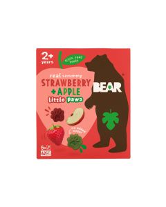 BEAR - Strawberry & Apple Paws Fruit Shapes - 4 x 100g
