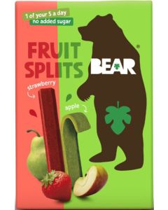 BEAR - Strawberry & Apple Fruit Splits (5 x 20g) - 8 x 100g