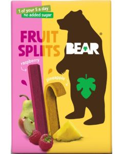 BEAR - Pineapple & Raspberry Fruit Splits (5 x 20g) - 8 x 100g