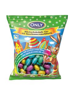 Only - Fairtrade Milk Chocolate Eggs with Hazelnut Filling - 8 x 500g