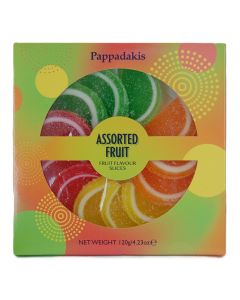 Pappadkis - Assorted Fruit Jelly Slices - 12 x 120g