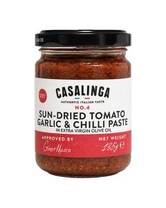 Casalinga - Sundried Tomato, Garlic & Chilli Paste in EVOO - 6 x 135g