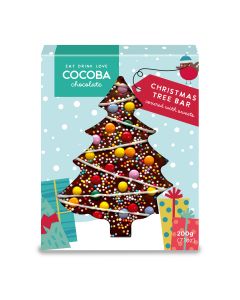 Cocoba - Christmas Tree Topped Candy Bar - 12 x 65g