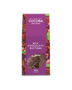 Cocoba - Milk Chocolate Buttons Carton - 8 x 150g