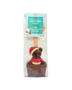 Cocoba - Christmas Teddy Milk Hot Chocolate Spoon - 12 x 50g