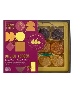 Confidas - Pâtes de Fruits Fruits of the Orchard inc. Black Cherry, Apricot & Pear - 16 x 230g