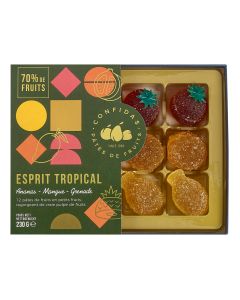 Confidas - Pâtes de Fruits Tropical Fruits inc. Pomegranate, Mango & Pineapple - 16 x 230g