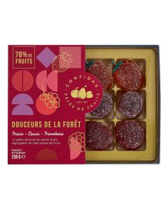 Confidas - Pâtes de Fruits Red Fruits inc. Strawberry, Blackcurrant & Raspberry - 16 x 230g