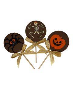 Chocolate Craft - Fairtrade Mixed Case of Halloween Chocolate Lollies - 10 x 30g