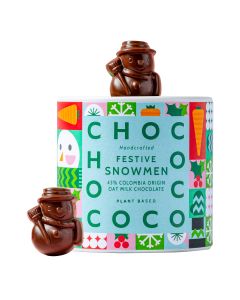 Chococo - 43% Oatm!lk Chocolate Mini Snowmen Tube - 12 x 100g