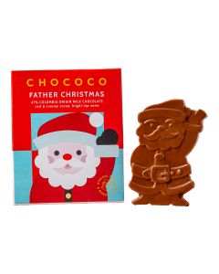 Chococo - Father Christmas 47% Milk Chocolate Bar - 12 x 45g