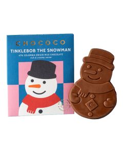 Chococo - Tinklebob Snowman 47% Milk Chocolate Bar - 12 x 45g