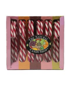 Natural Candy Shop - Strawberry Candy Canes Cradle Pack - 12 x 168g