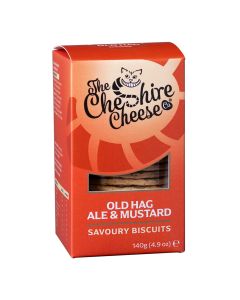 Cheshire Cheese Company - Old Hag Ale & Mustard Biscuits for Cheese - 12 x 140g