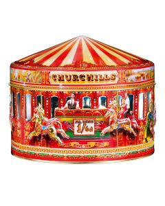 Churchill's Confectionery - Carousel Tin with Petticoat Tails Shortbread - 12 x 225g