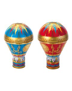 Churchill's Confectionery - Victorian Hot Air Balloons Mix Tins with Chocolate & Vanilla Fudge - 12 x 150g
