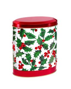 Churchill's Confectionery - Winter Berries Oval Tin with Chocolate Fudge - 12 x 150g