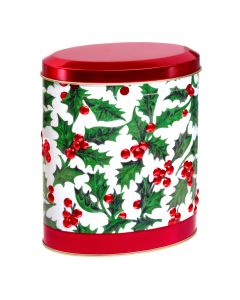 Churchill's Confectionery - Winter Berries Oval Tin with Chocolate Fudge - 12 x 150g