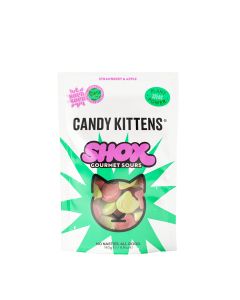 Candy Kittens - Sour Shox Strawberry & Apple - 10 x 140g