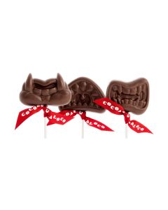 Cocoa Loco - Fairtrade & Organic Milk Chocolate Mouth Lollies - 24 x 34g