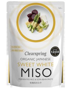 Clearspring - Organic Sweet White Miso Pouch - 6 x 250g